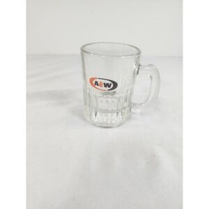 Vintage A&W Root Beer Mini Glass Mug Collectible Soda Memorabilia Shot Glass